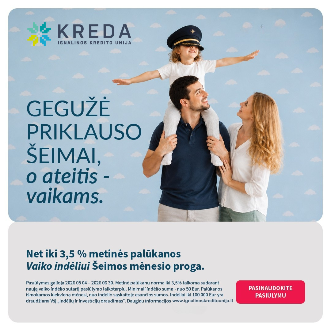 Vaiko indėlis SPECIALUS PASIŪLYMAS