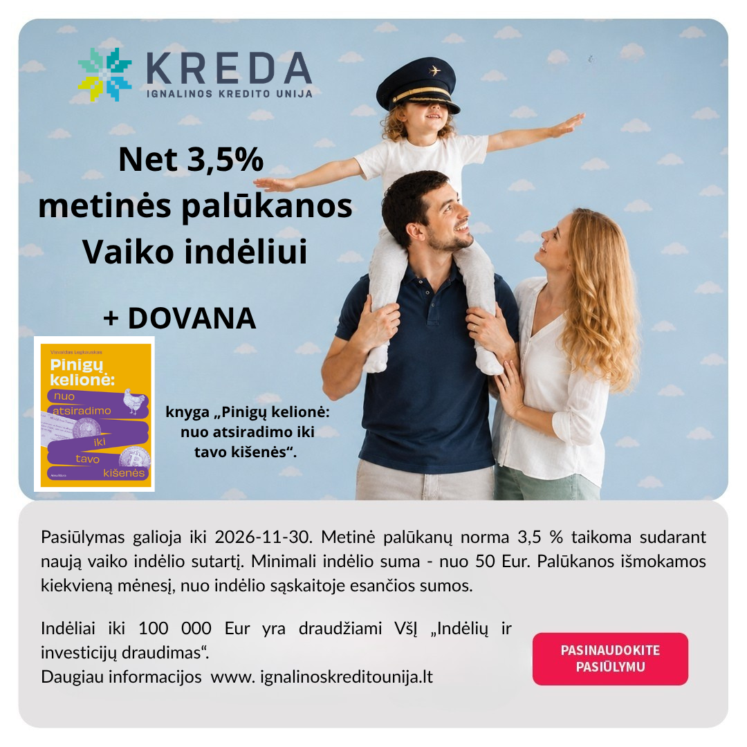 Vaiko indėlis SPECIALUS PASIŪLYMAS