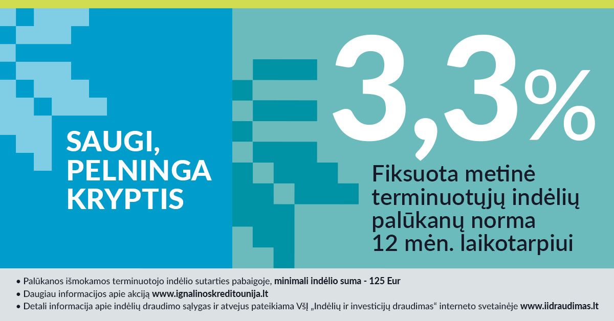 NAUJO TERMINUOTO INDĖLIO PASIŪLYMAS